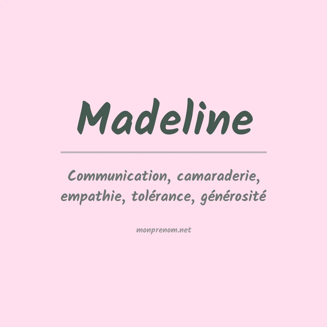 Prénom Madeline