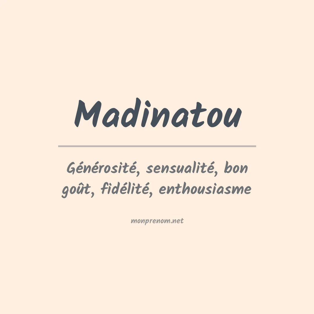Prénom Madinatou