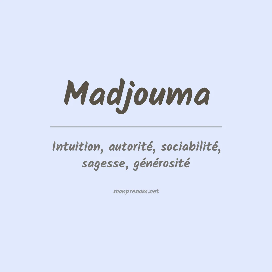 Prénom Madjouma