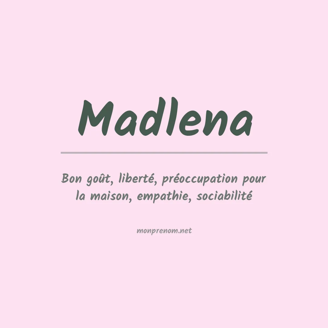 Prénom Madlena