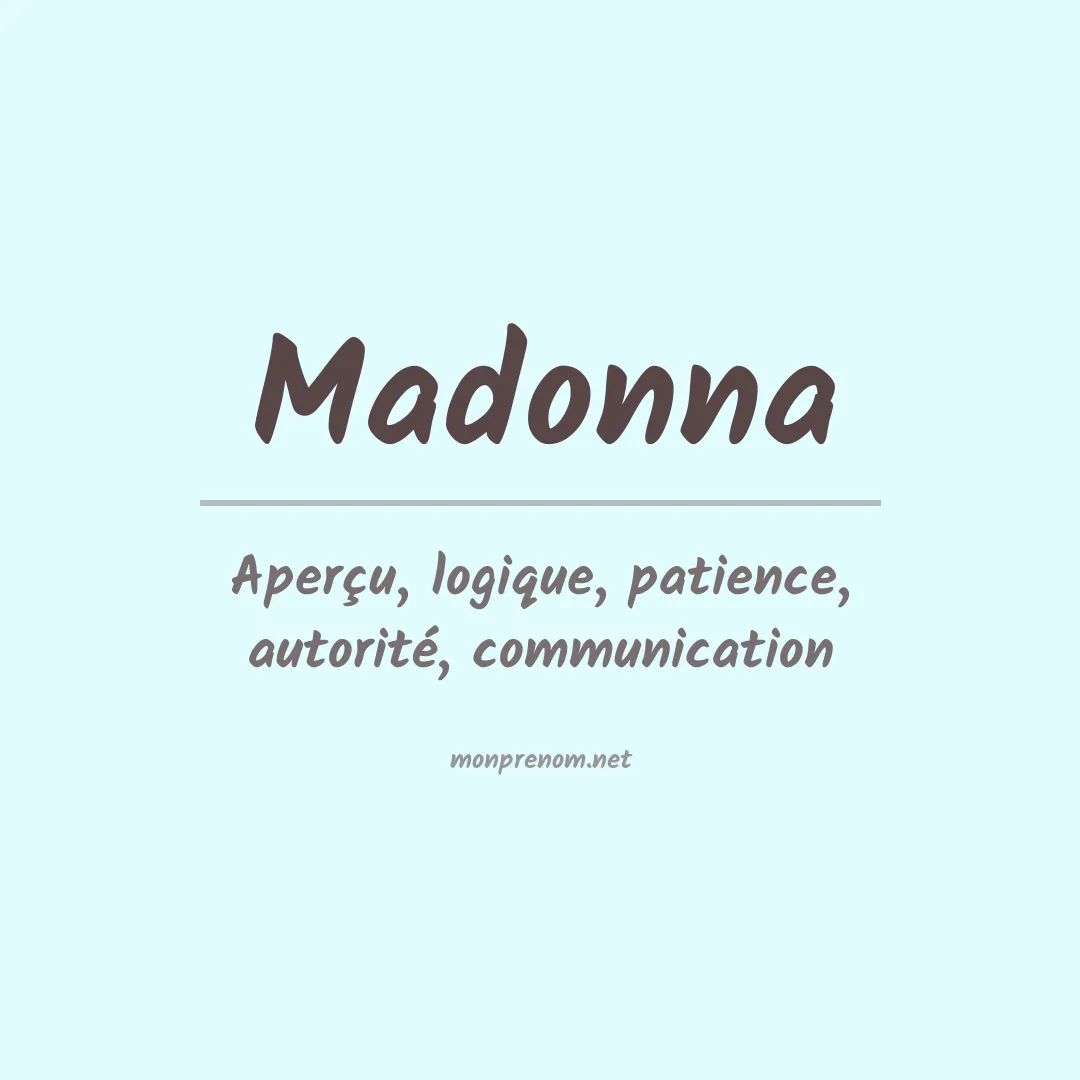 Prénom Madonna