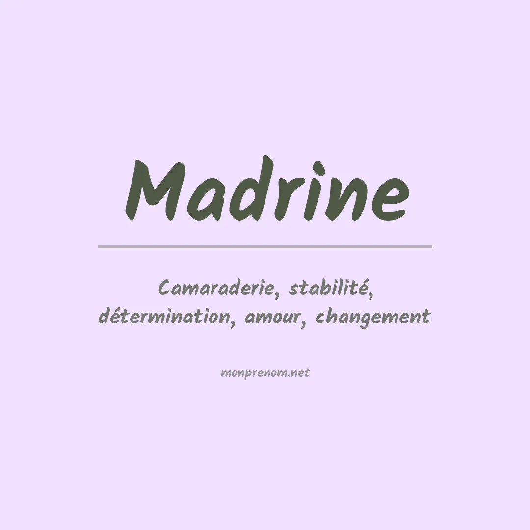 Prénom Madrine