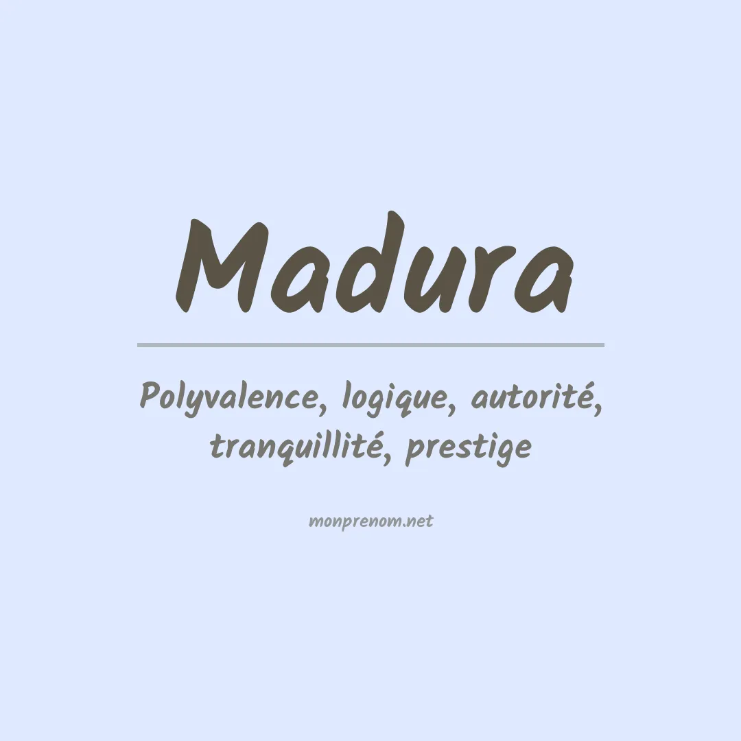 Prénom Madura