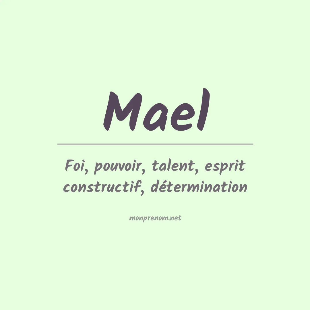 Prénom Mael