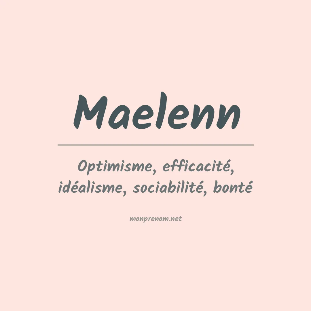 Prénom Maelenn
