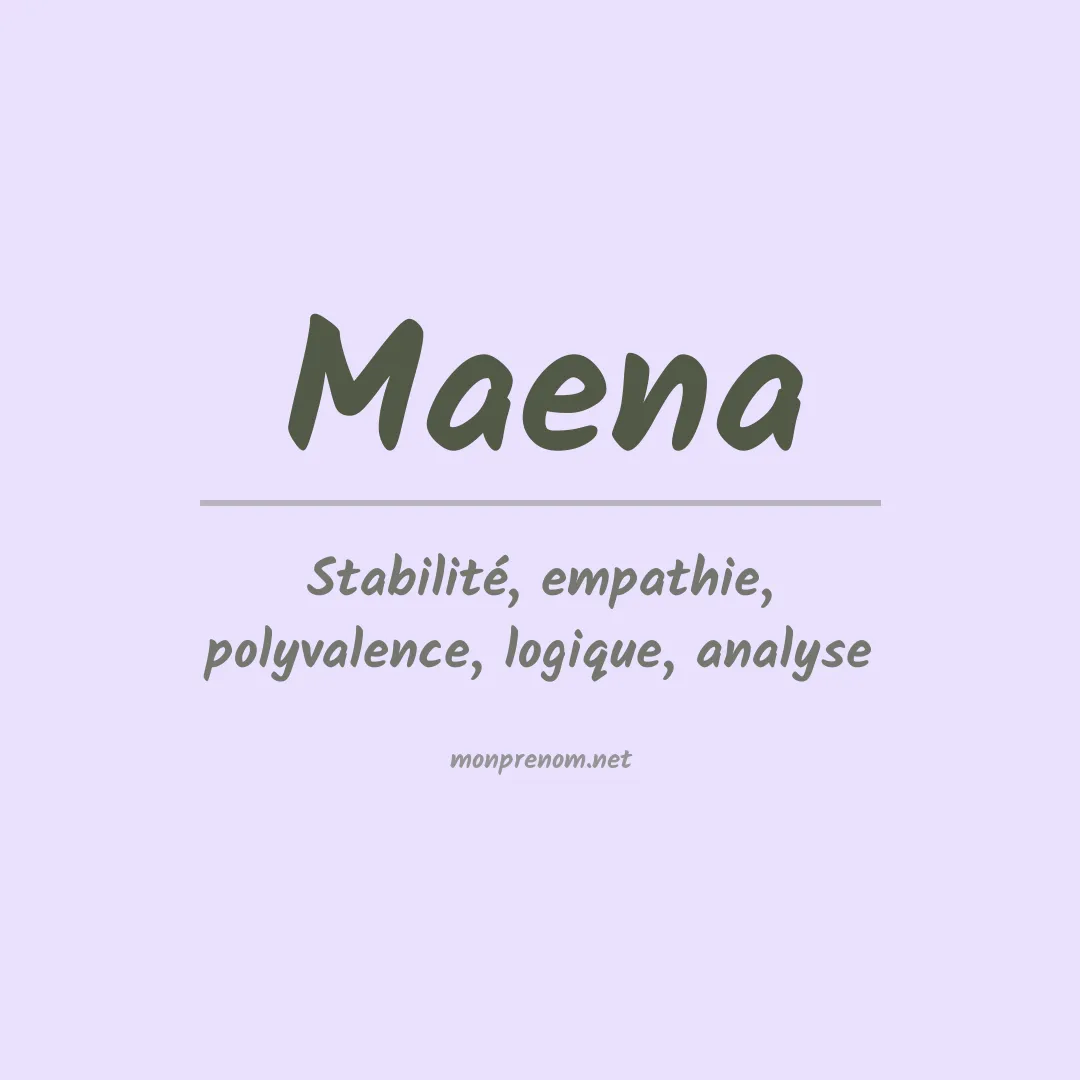Prénom Maena