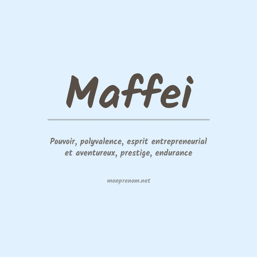 Prénom Maffei