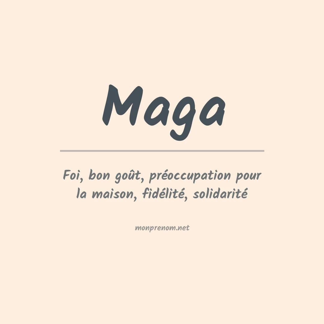 Prénom Maga