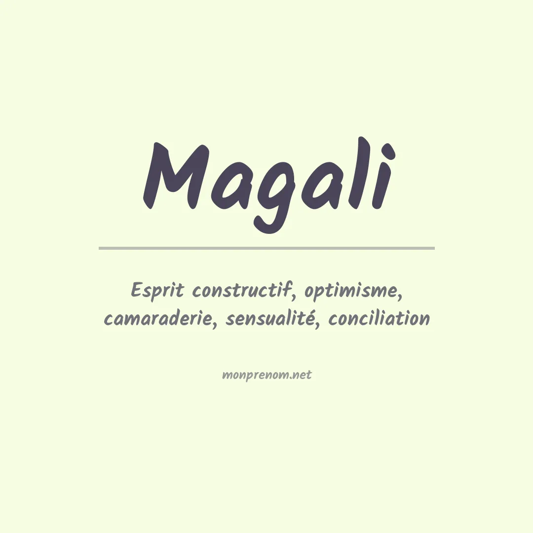 Prénom Magali