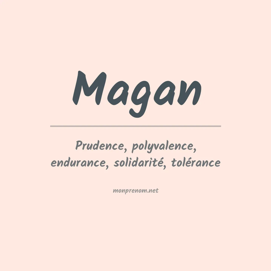 Prénom Magan