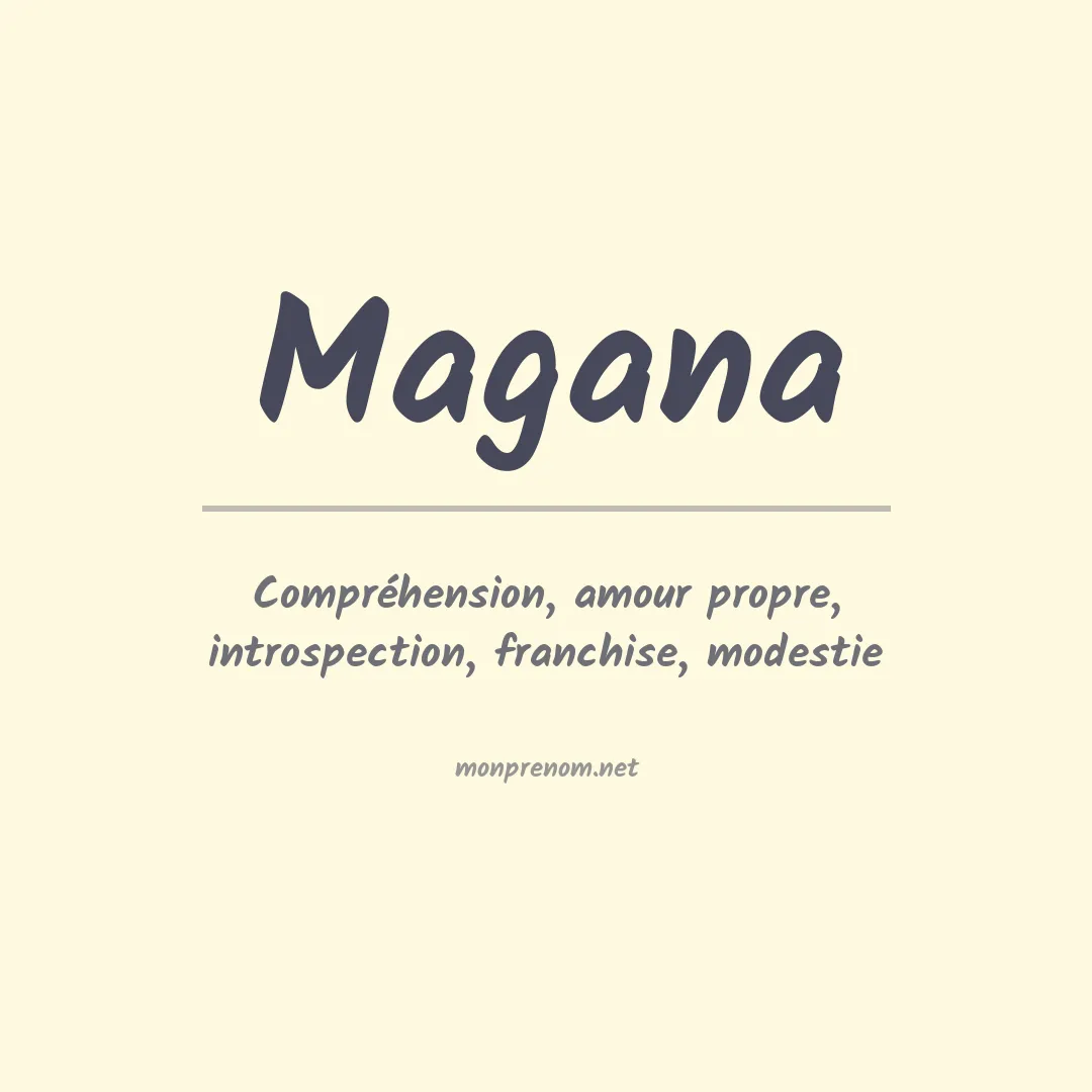 Prénom Magana