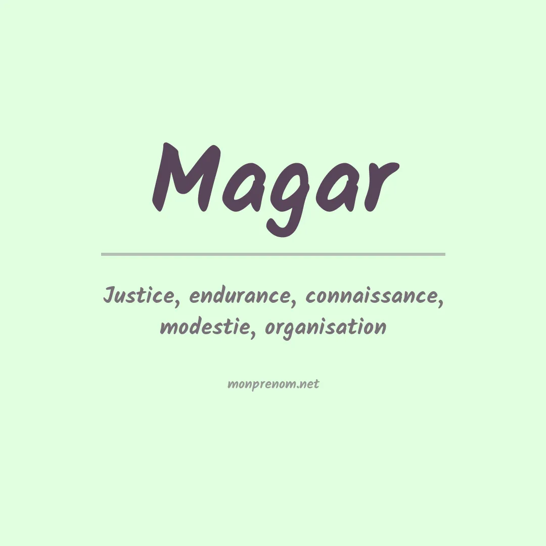 Prénom Magar