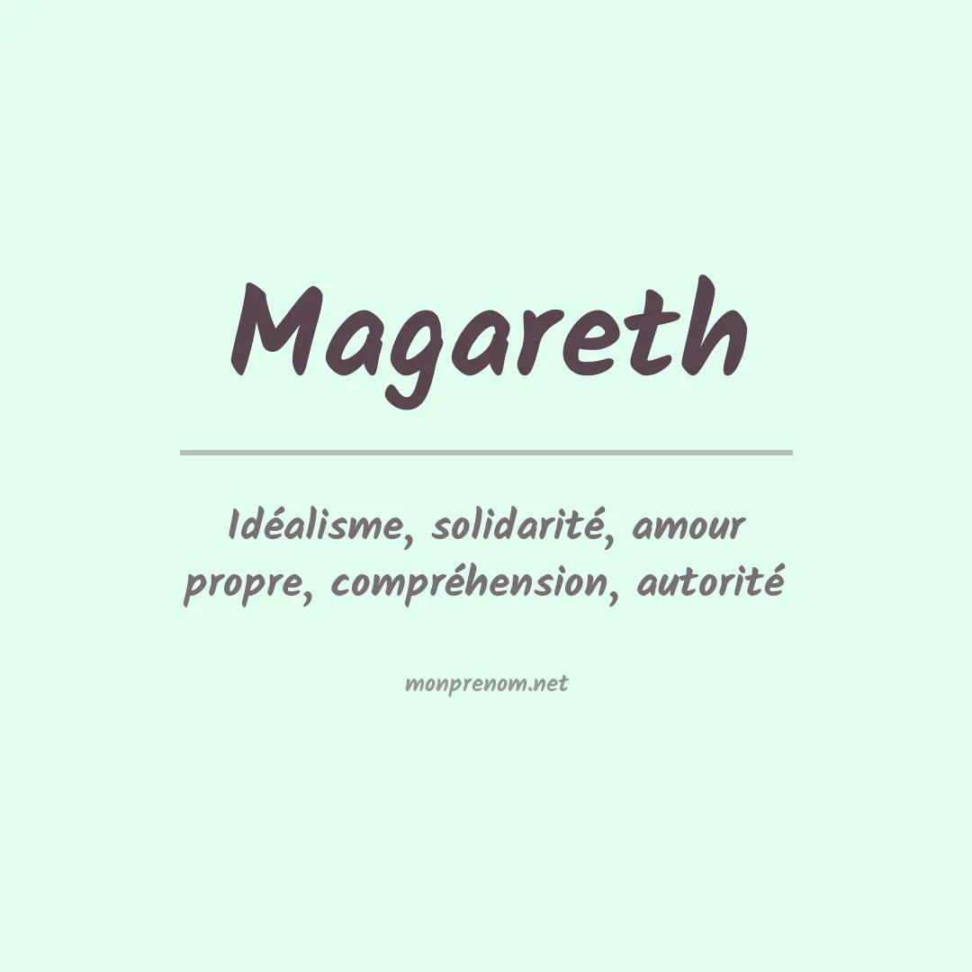 Signification du prénom Magareth