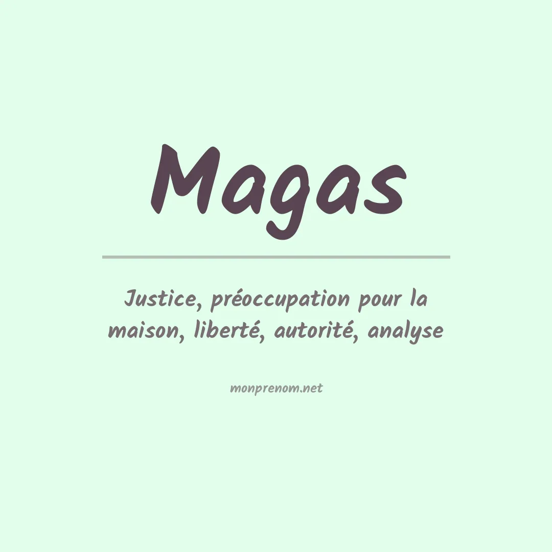Prénom Magas