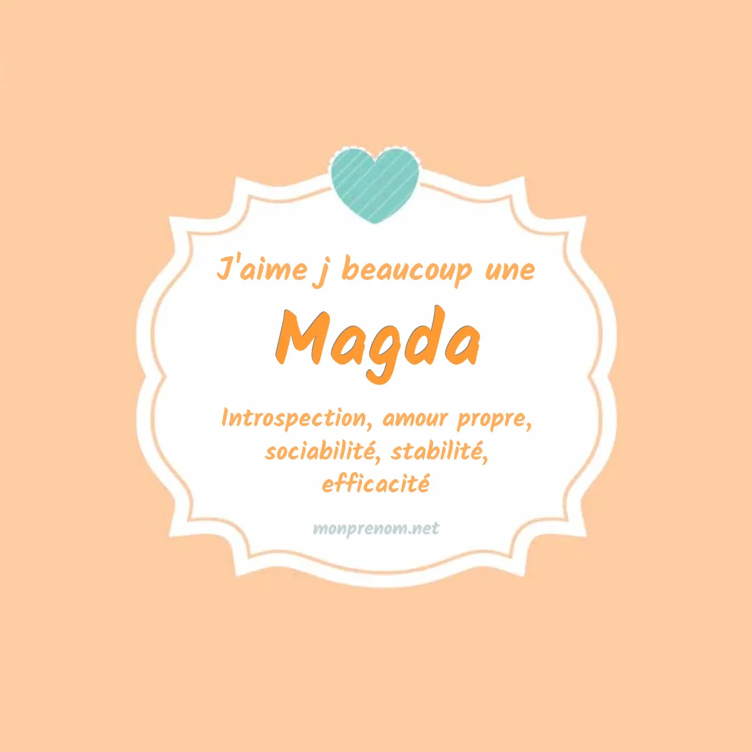 J'aime beaucoup Magda