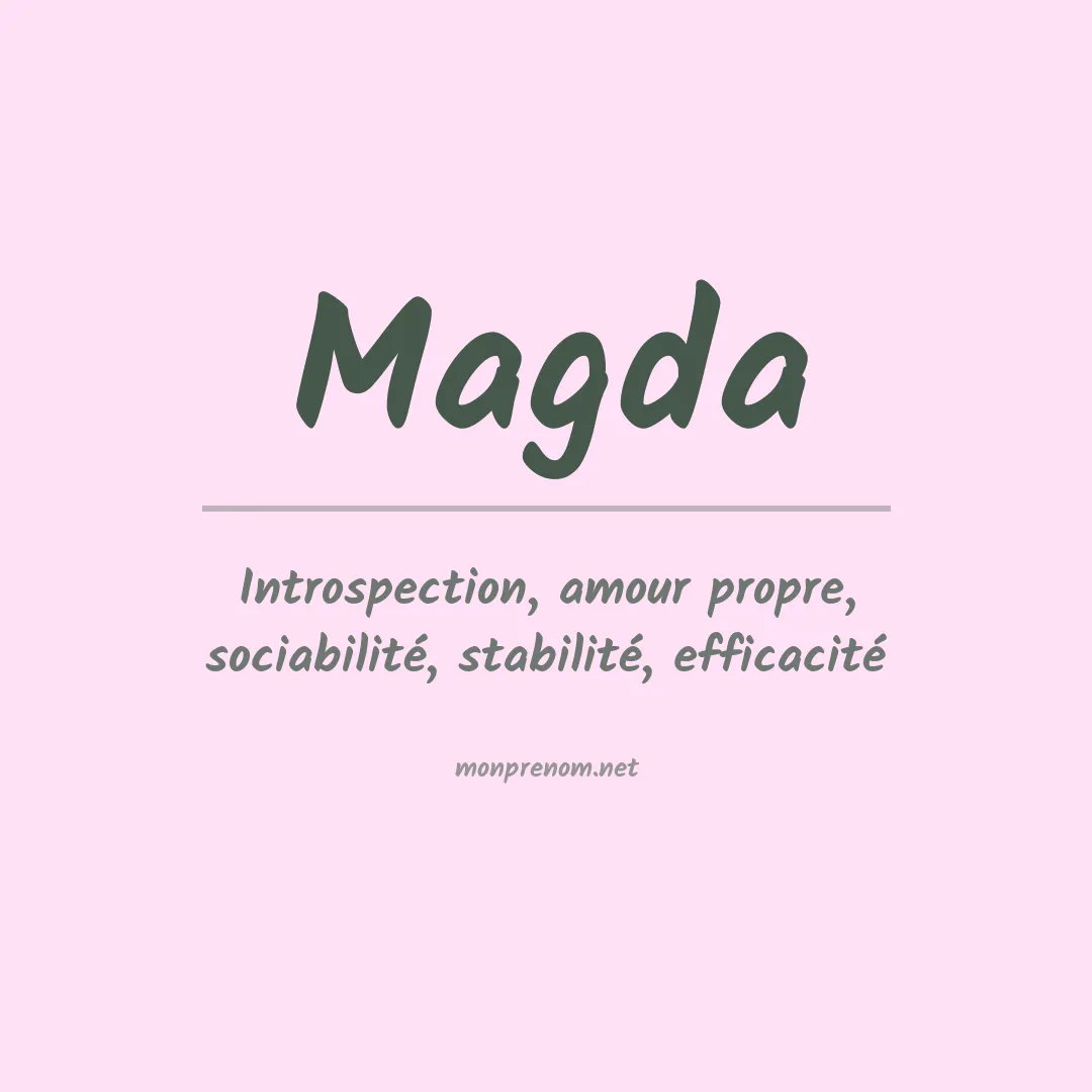 Prénom Magda