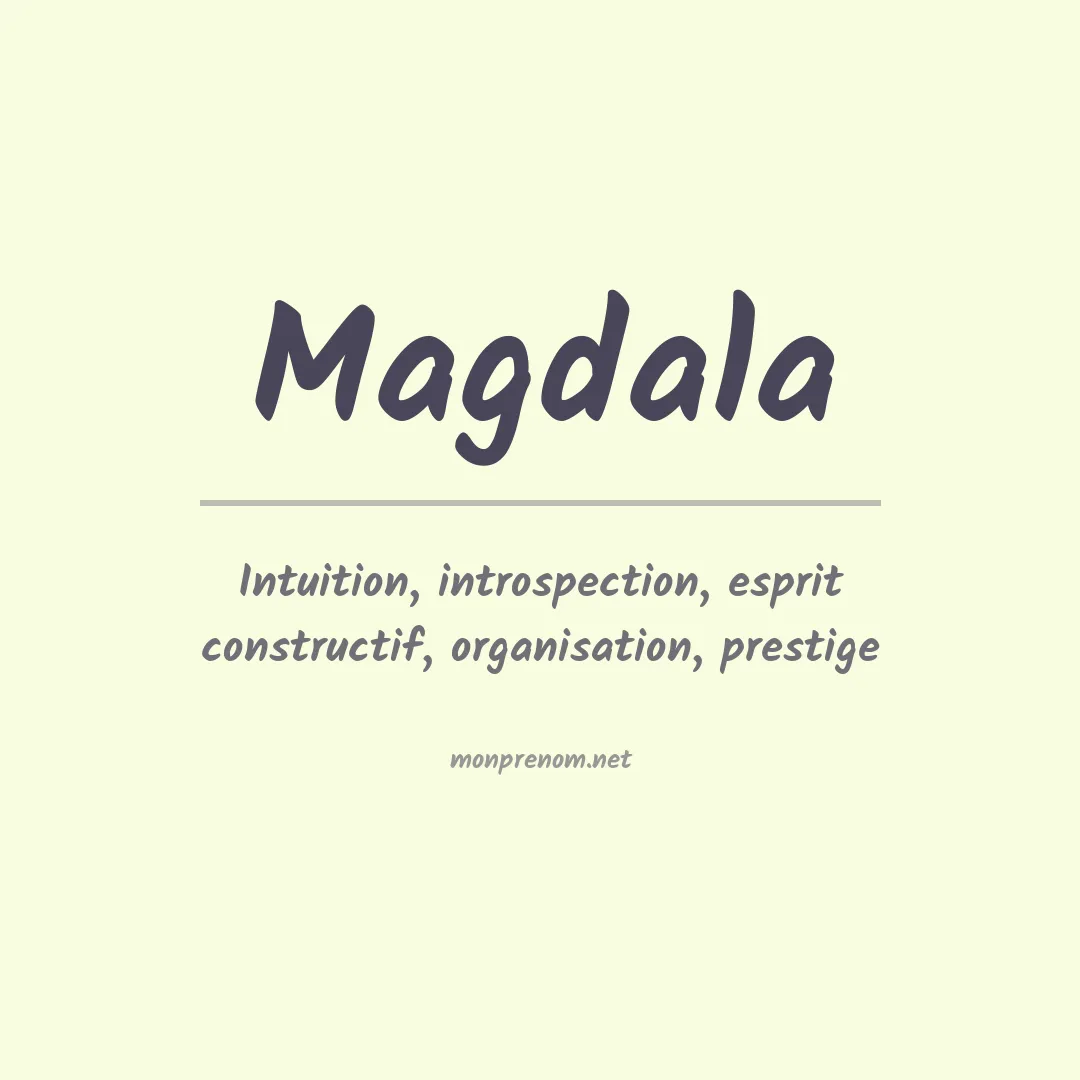Signification du prénom Magdala