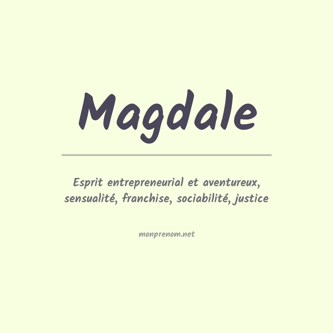 Signification du prénom Magdale