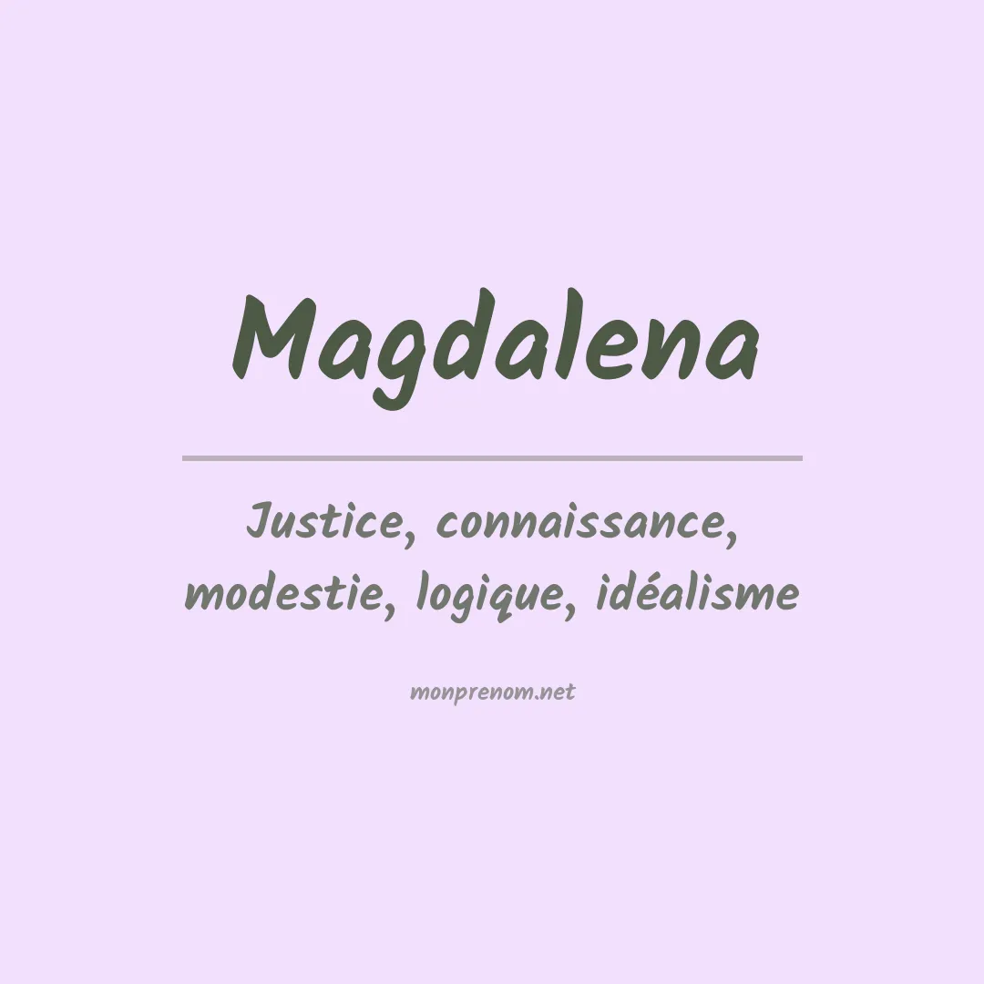 Prénom Magdalena
