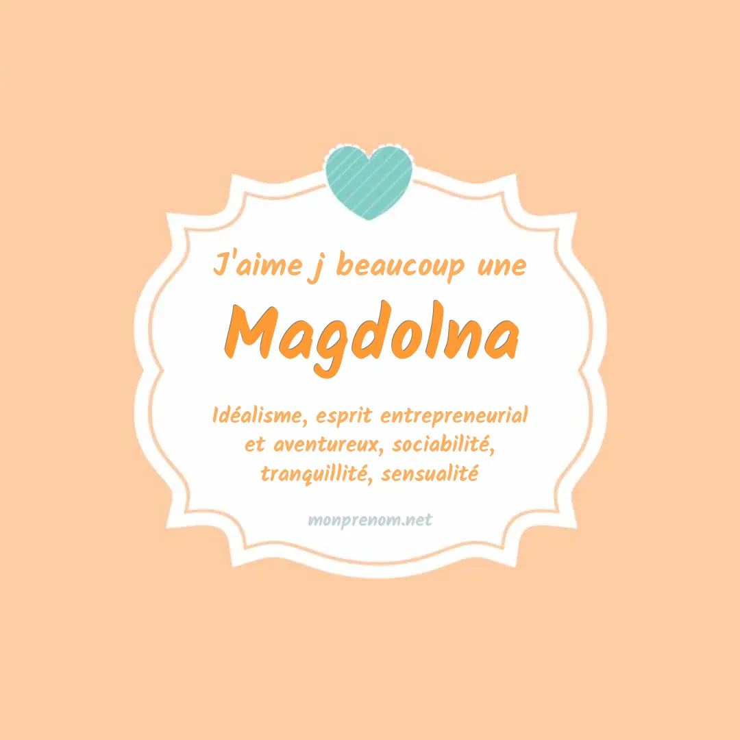 J'aime beaucoup Magdolna