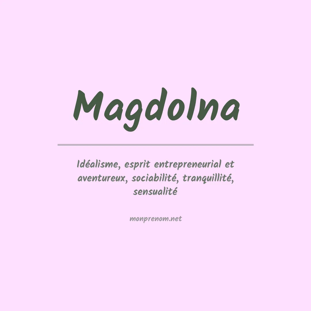 Prénom Magdolna