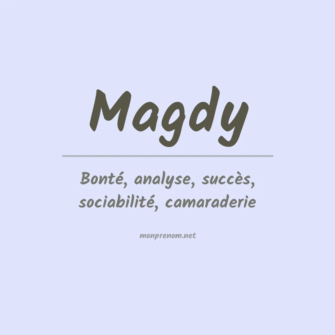 Signification du prénom Magdy