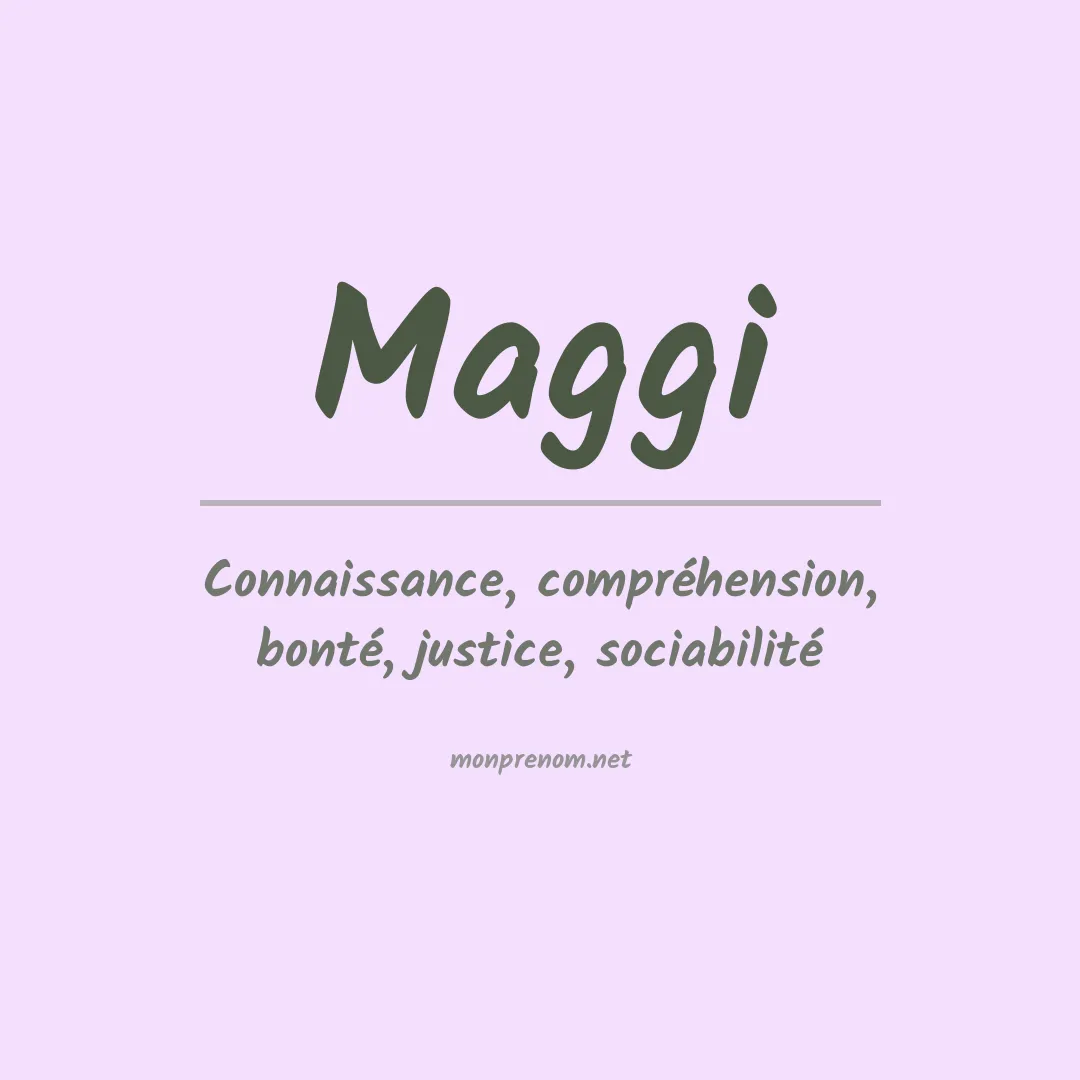 Prénom Maggi