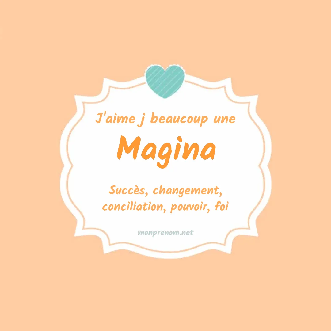 J'aime beaucoup Magina
