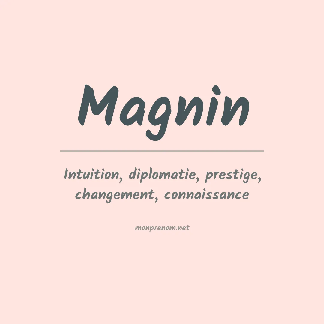 Prénom Magnin