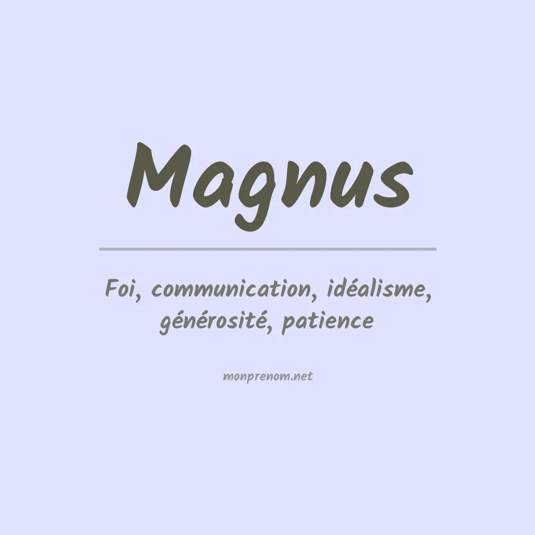 Prénom Magnus
