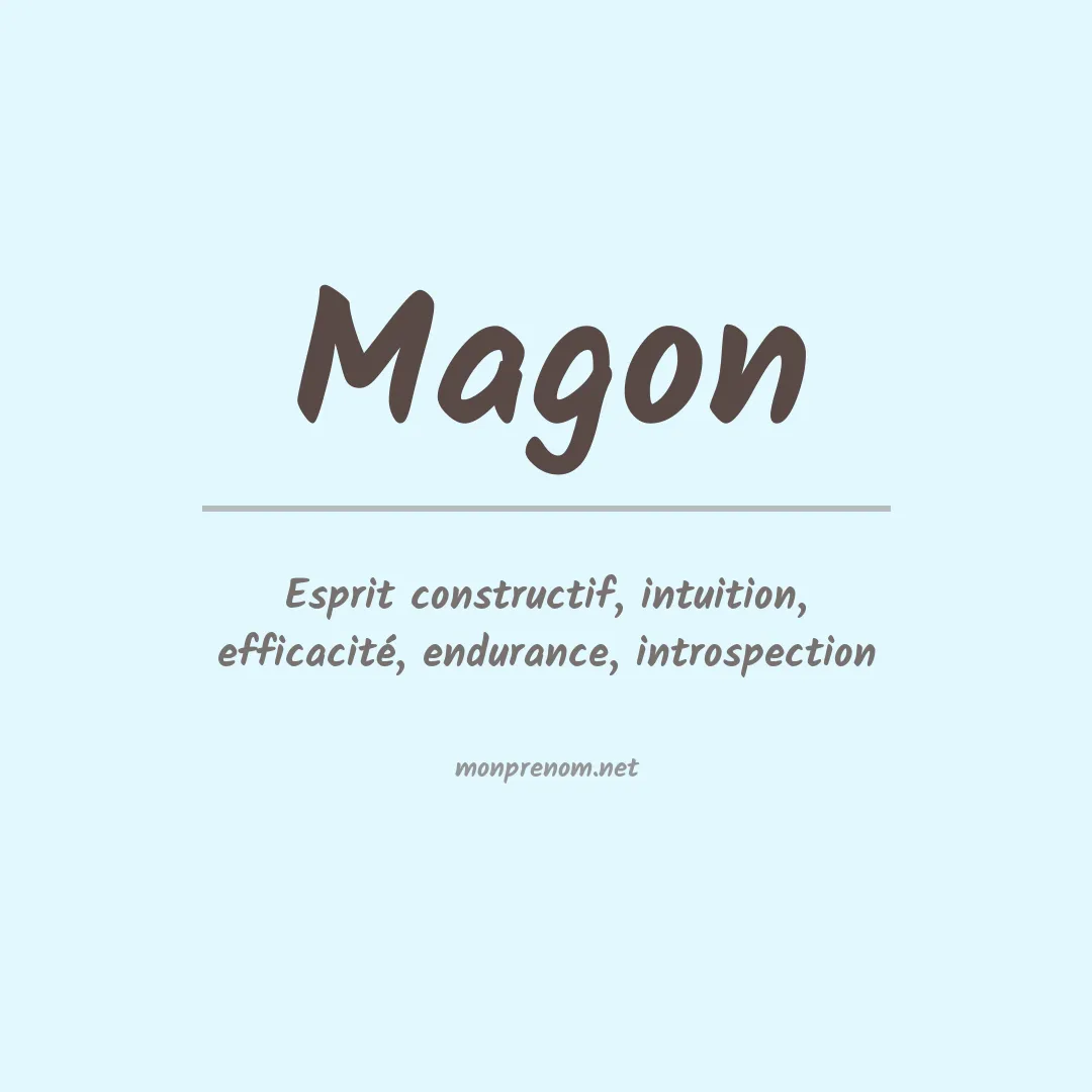 Signification du prénom Magon