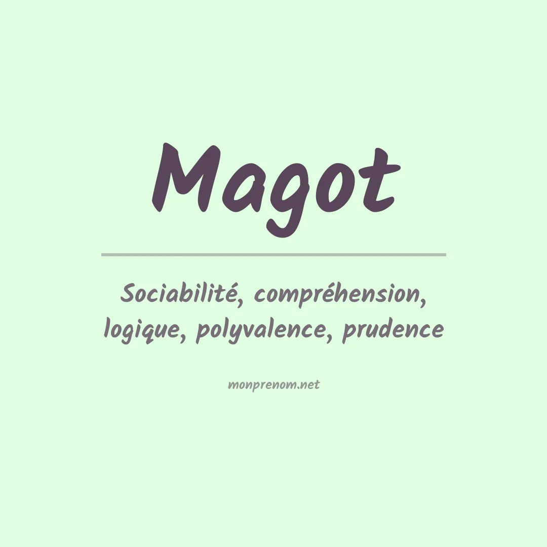Signification du prénom Magot