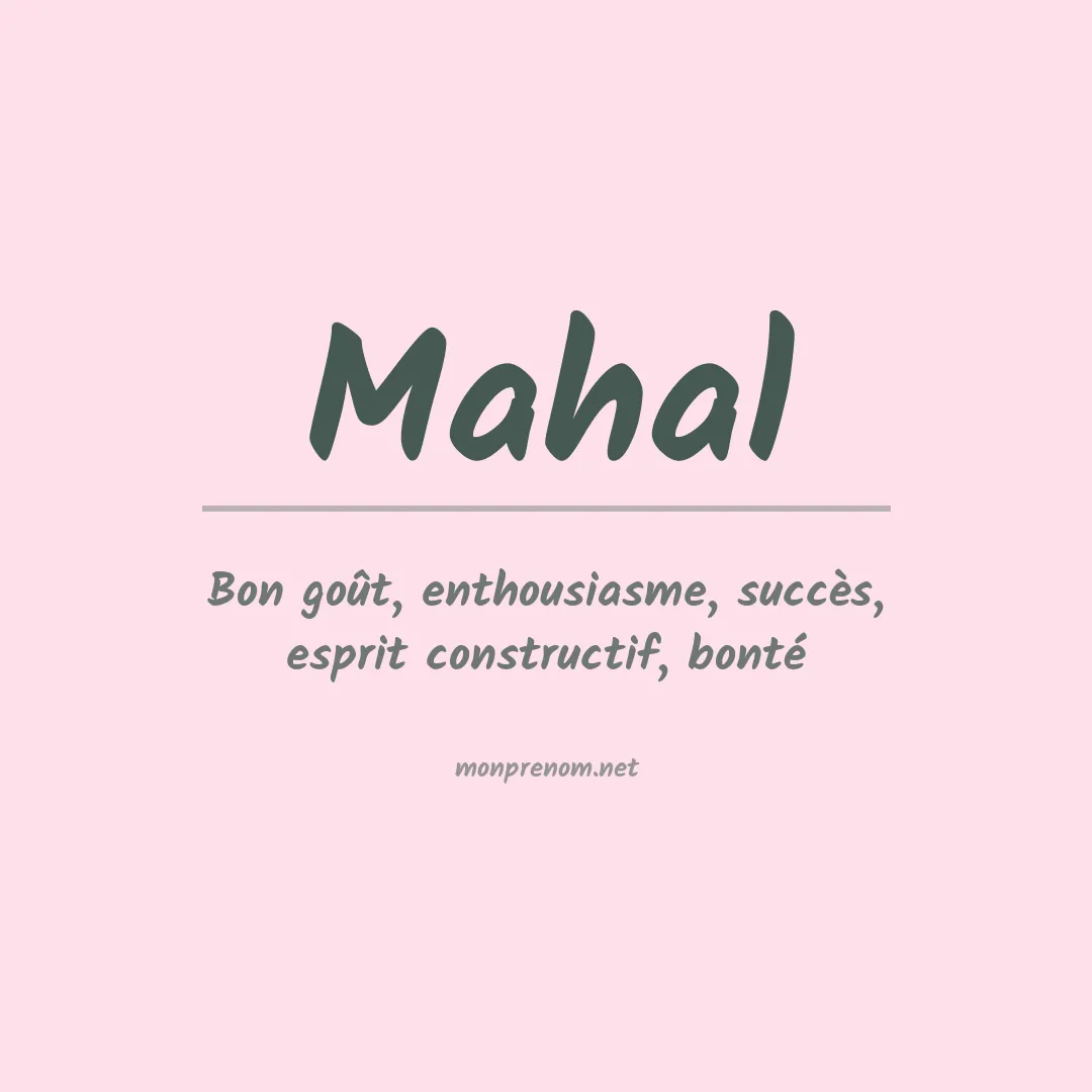 Prénom Mahal