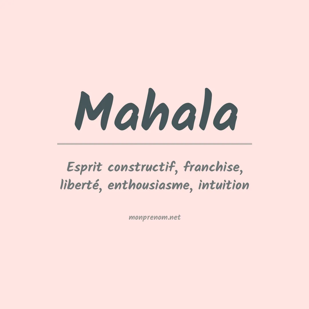 Prénom Mahala