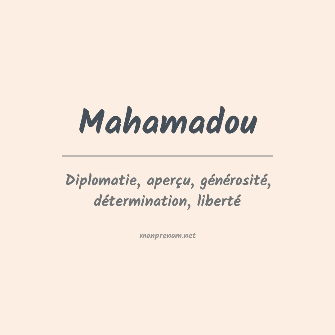 Prénom Mahamadou