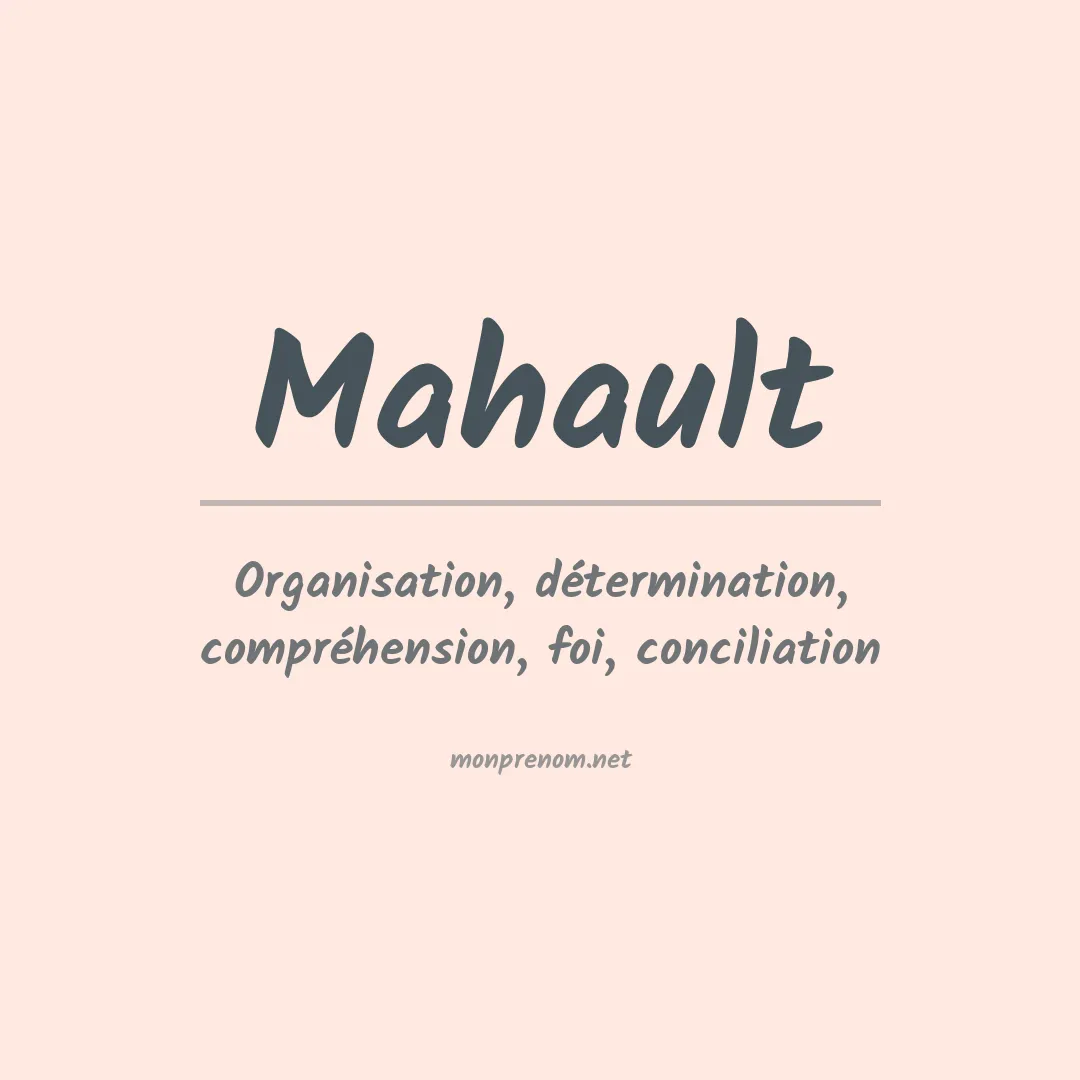 Prénom Mahault