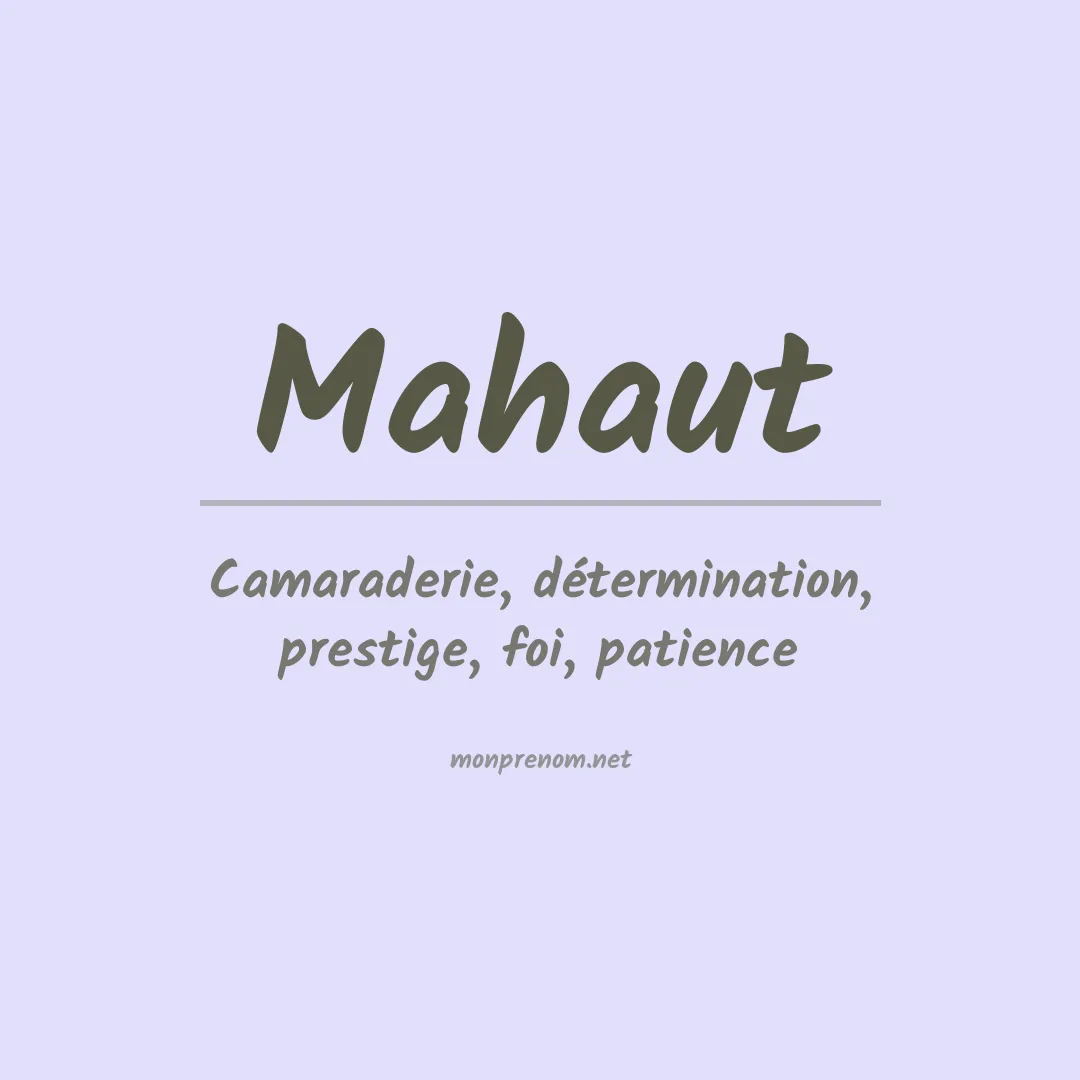 Prénom Mahaut