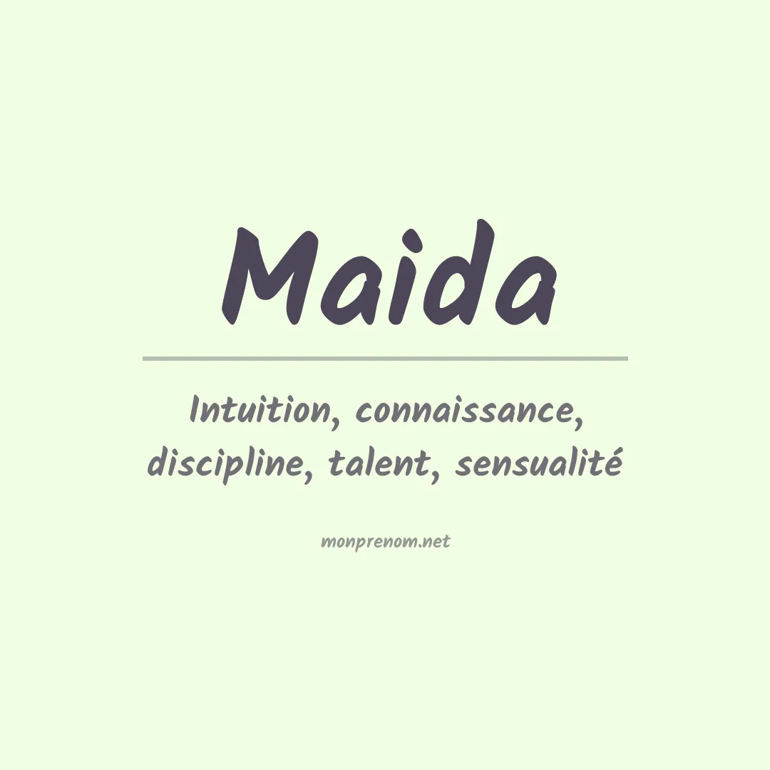 Prénom Maida