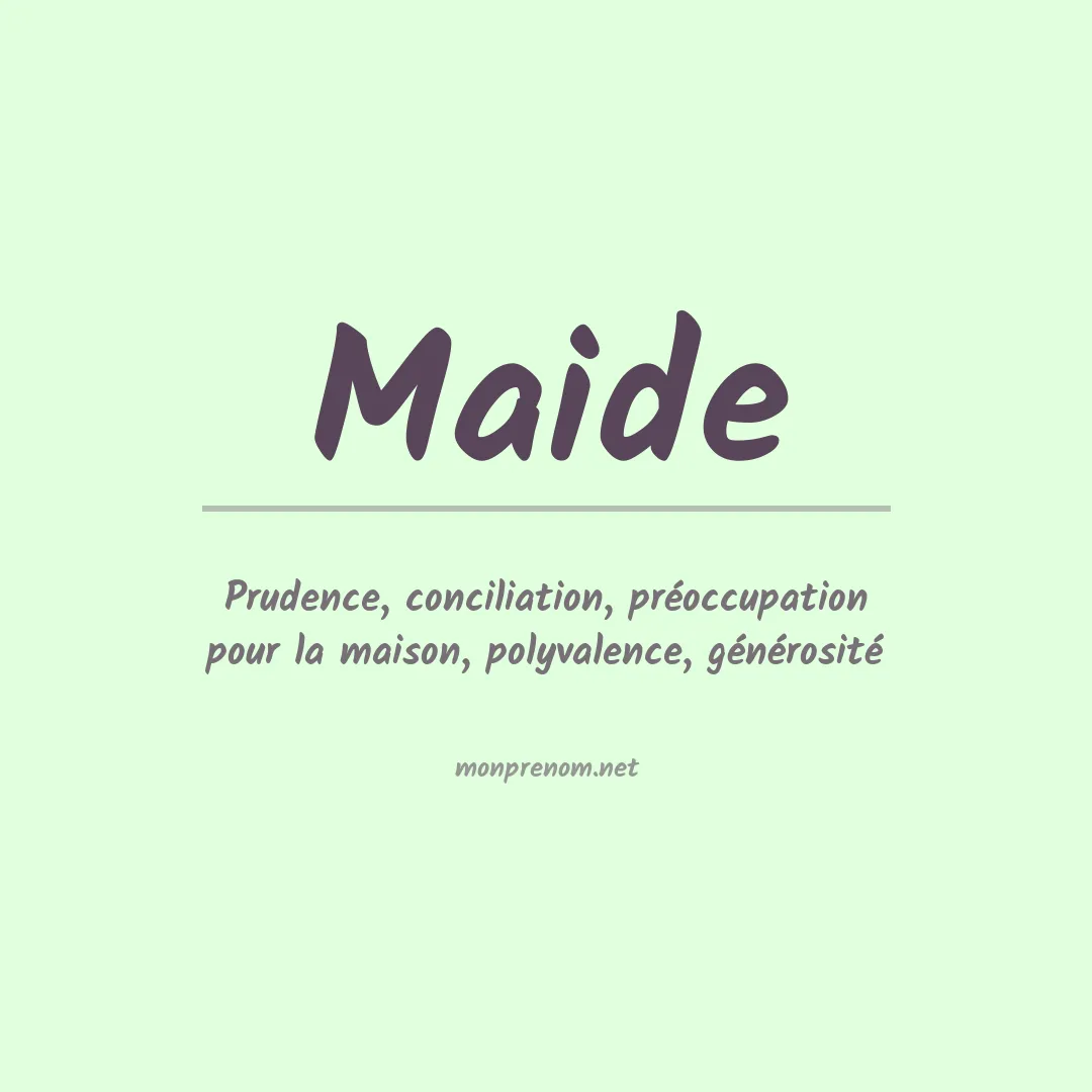 Prénom Maide