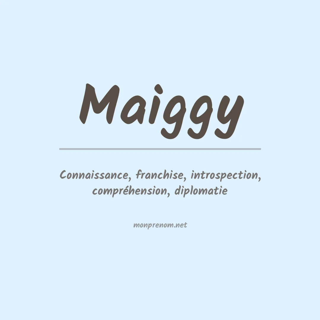 Signification du prénom Maiggy