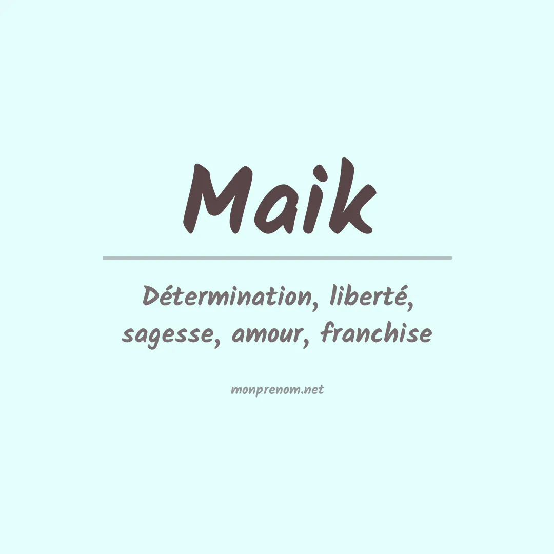 Prénom Maik
