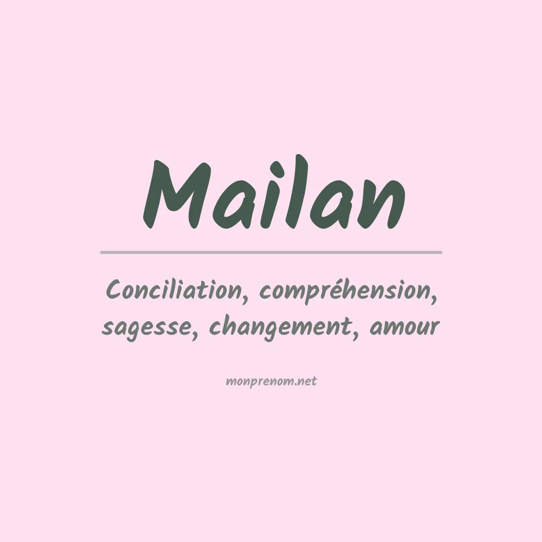 Prénom Mailan