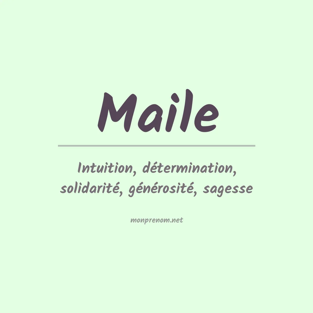 Prénom Maile