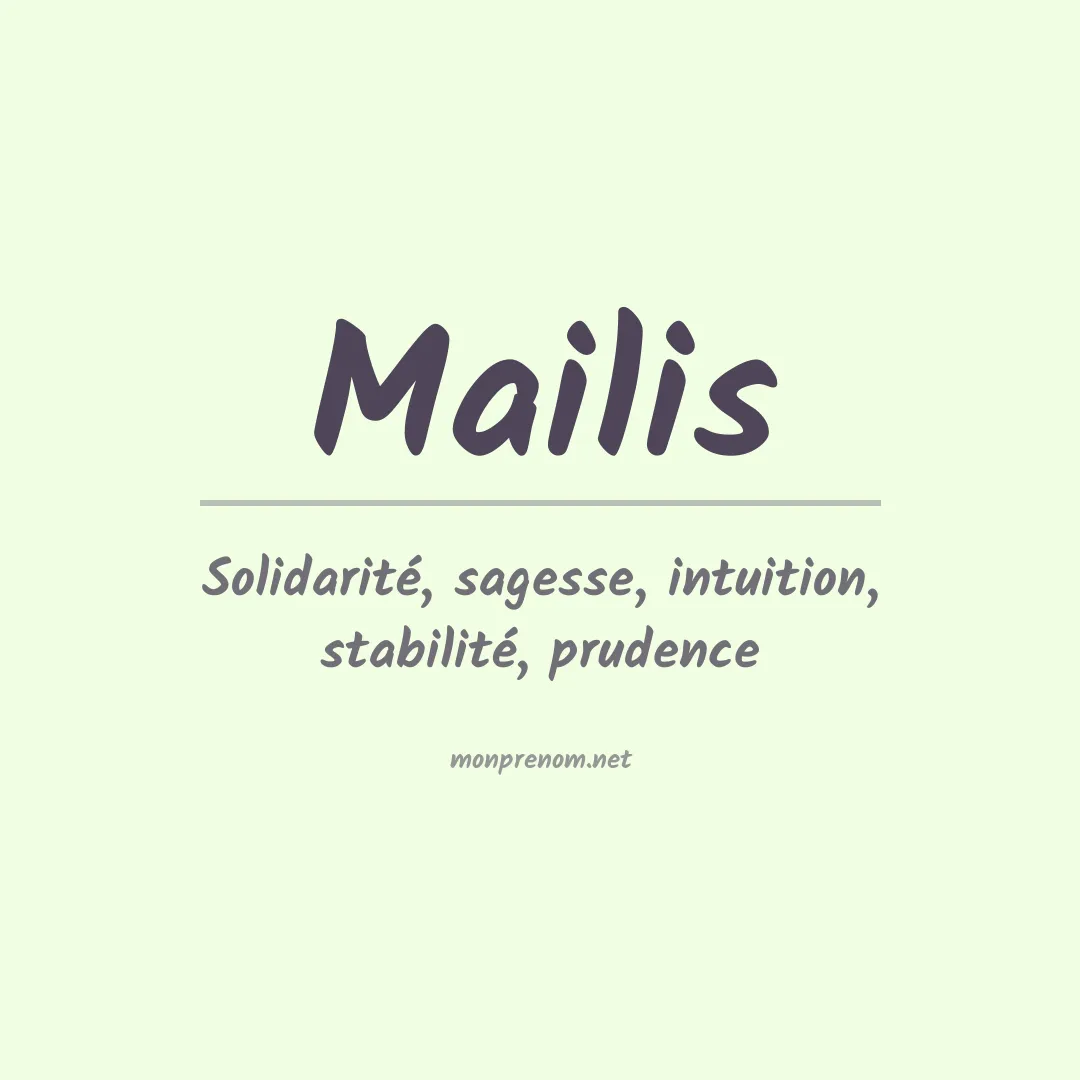 Prénom Mailis