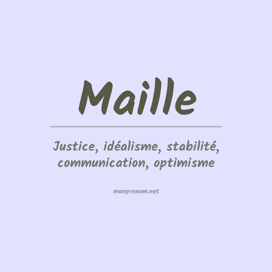 Prénom Maille