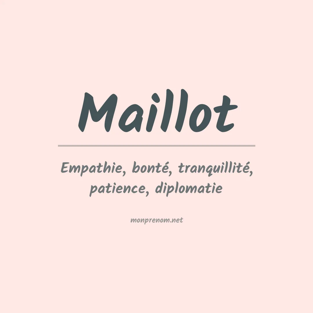 Prénom Maillot