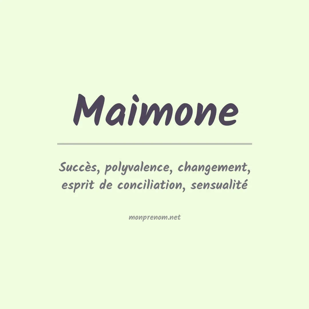 Prénom Maimone