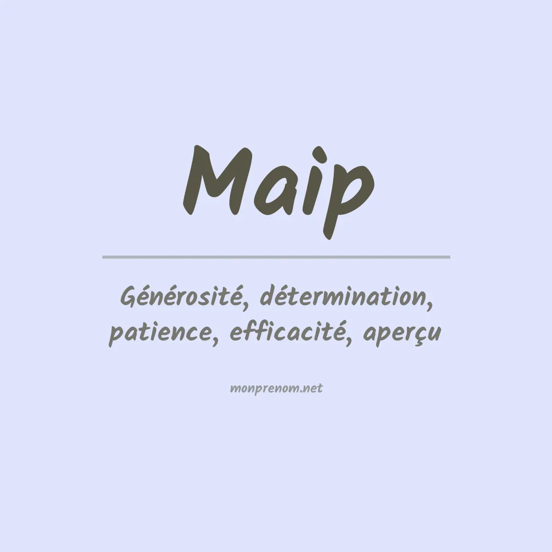 Prénom Maip