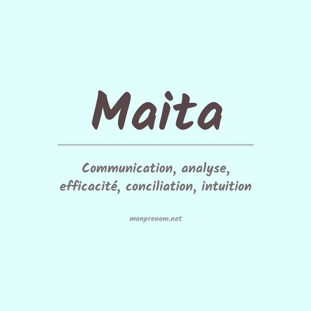 Prénom Maita