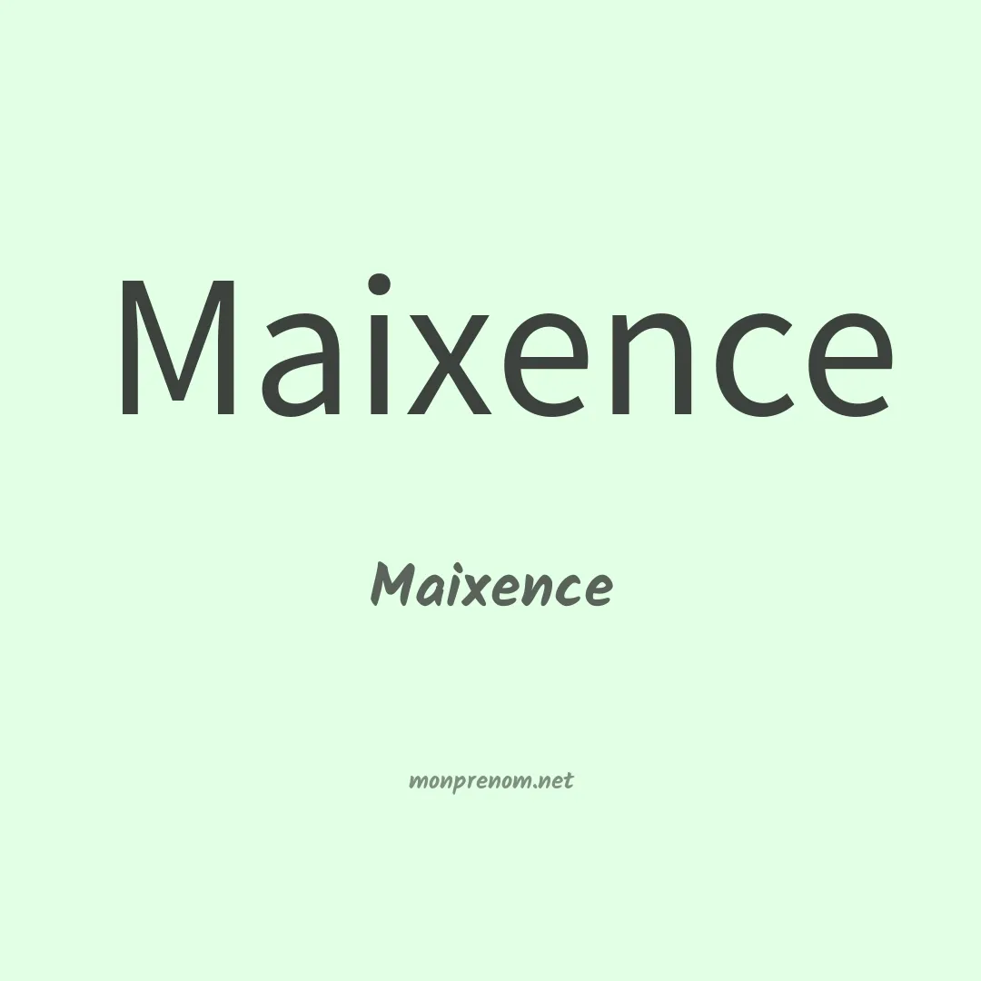 Maixence en chinois